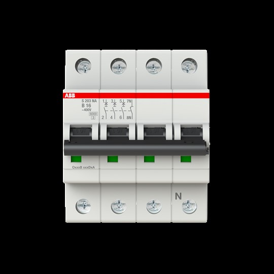 ABB Stotz S&J Sicherungsautomat B,6kA,16A,3P+NA S203-B16NA