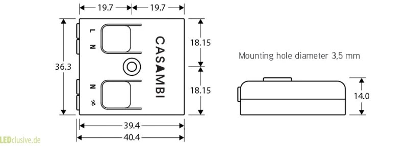 Casambi Lighting control via Bluetooth and App Casambi CBU-TED