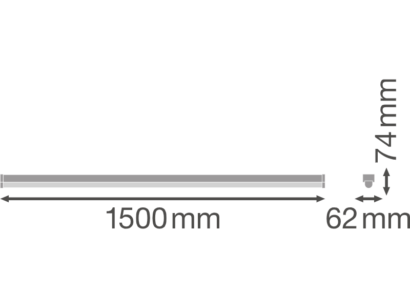 Ledvance LED-Lichtleiste LINEAR ULTRA OUTPUT 1500 60 W 4000 K