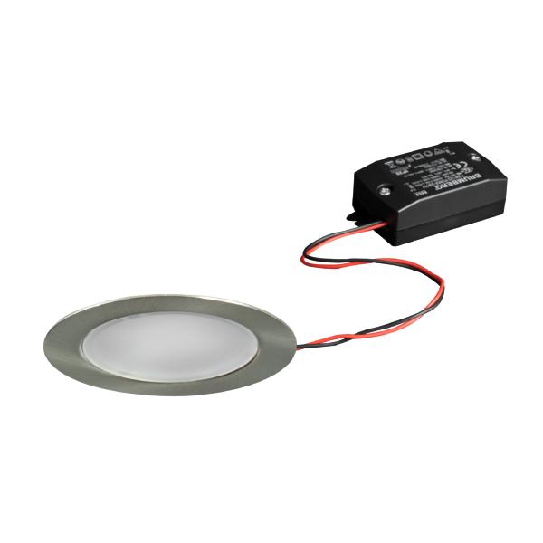 Brumberg recessed LED downlightset, switchable, nickel matt - 38370153