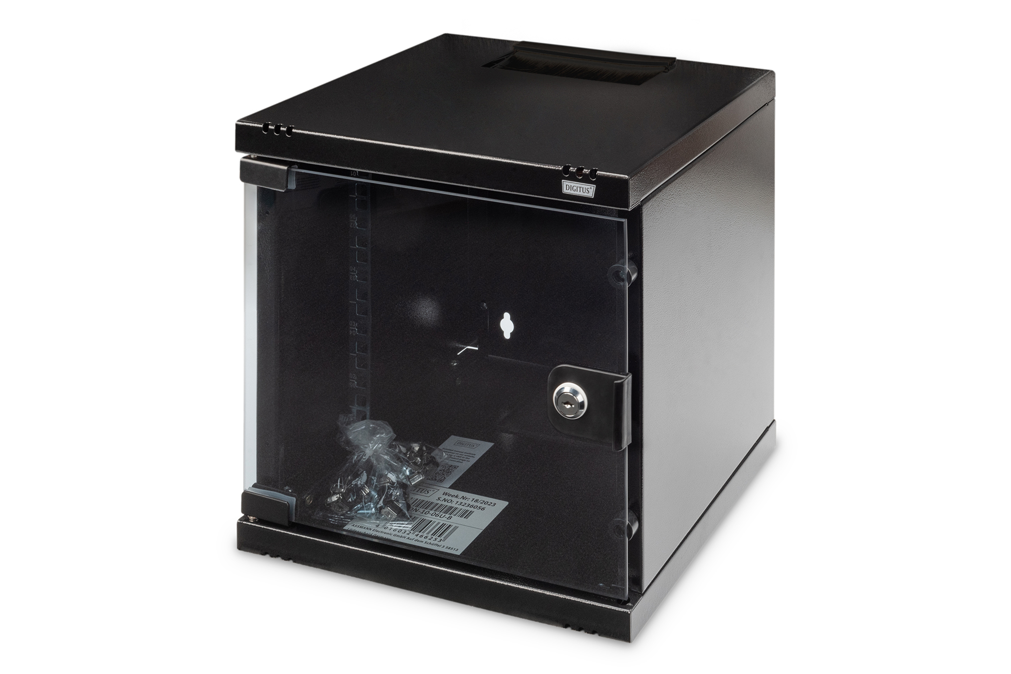 DIGITUS Wandschrank 6HE RAL9005 300mm tief DN-10-06U-B
