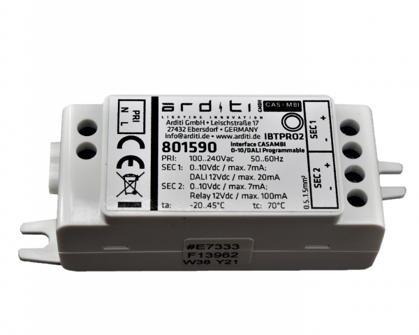 Casambi CBU-A2D Schnittstelle IBTPRO2 mit Lichtsteuerung, konfigurierbar - 801590