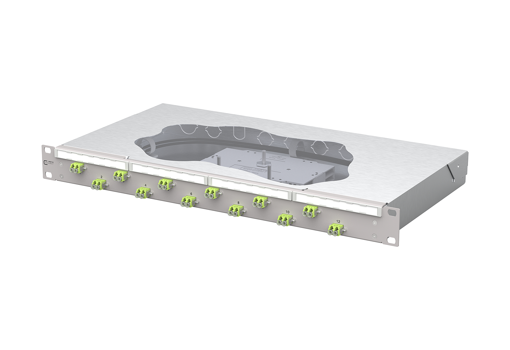 Metz Connect Patchfeld splice 12xLC-D OM5 1504587M12-F