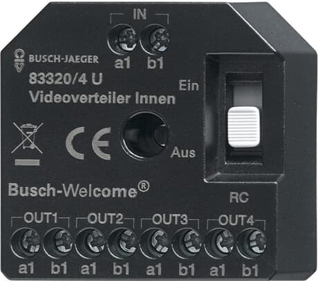 Busch-Jaeger Aktiv Videoverteiler innen UP 83320/4 U
