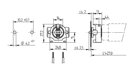 BJB Einbaufassung G13 26.422.1313.50