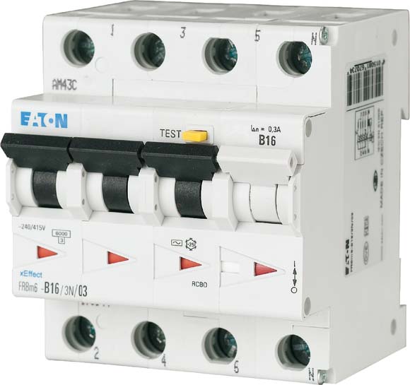 Eaton FI/LS-Schalter B16A, 30mA FRBM6-B16/3N/003-A - 170988