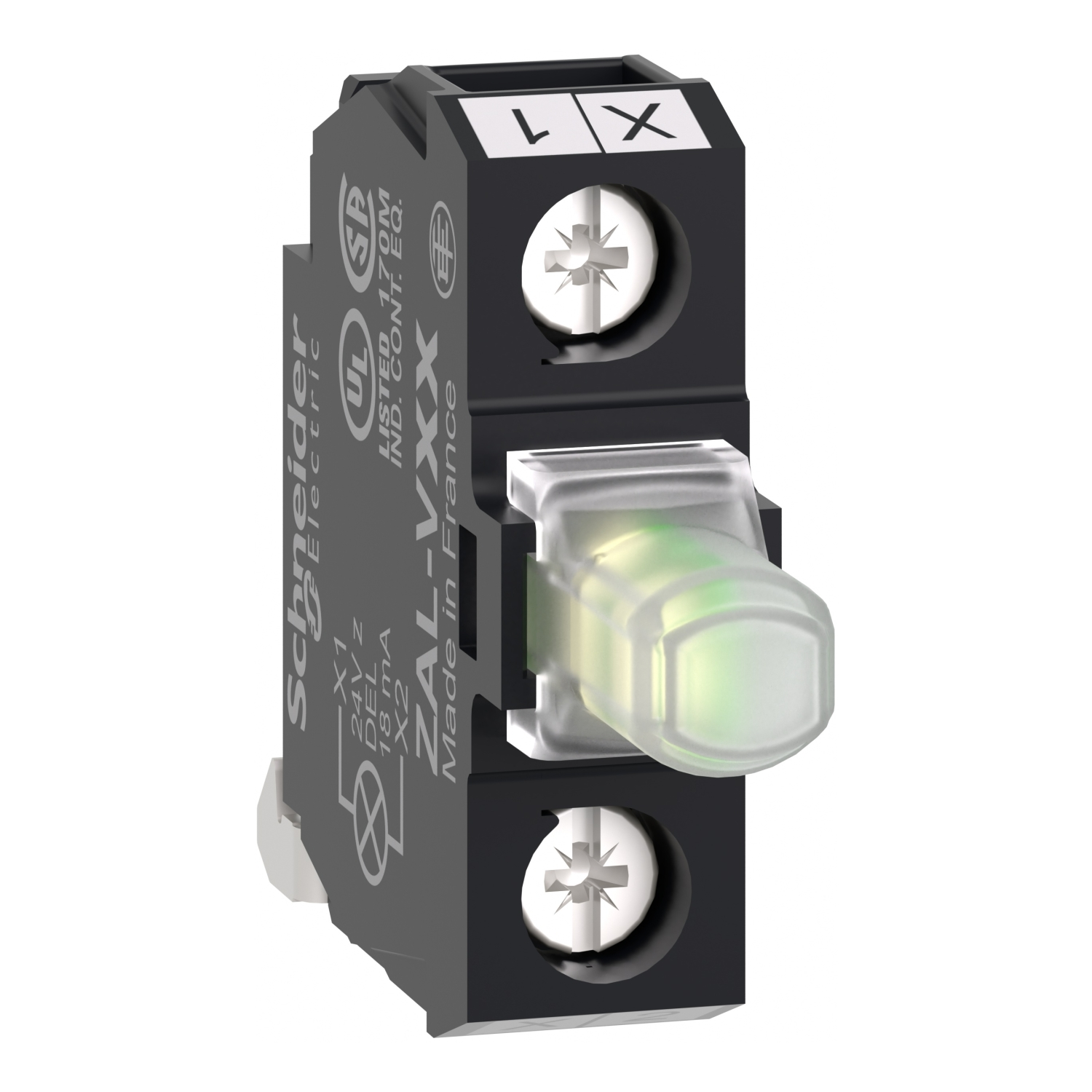 Schneider Electric Lampenfassungsmodul 24V weiß ZALVB1