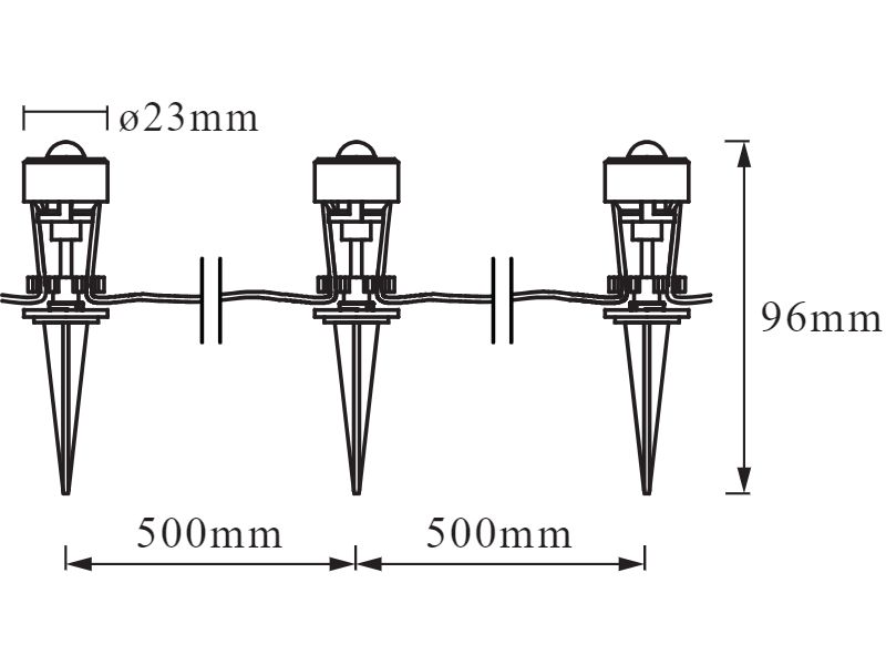 Ledvance LED-Außenleuchte SMART+ GARDEN DOT MULTICOLOR 3 Dot extension - 4058075478572