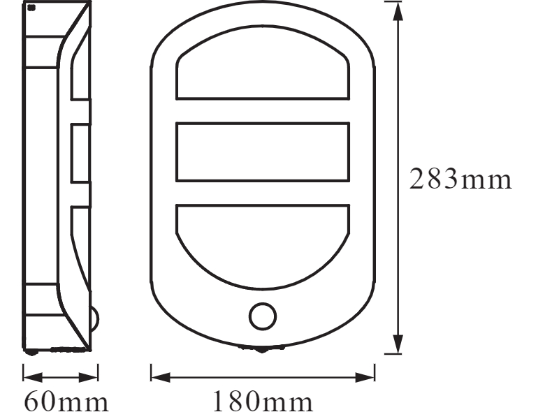 Ledvance LED decorative outdoor luminaire ENDURA STYLE PLATE Wall Sensor 12,5W - 4058075477872