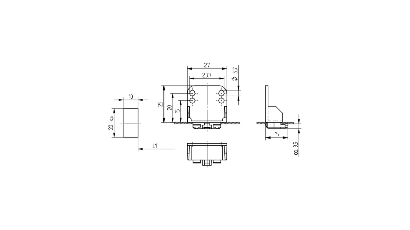 BJB G5 End fixing lampholders 26.641.-801.50