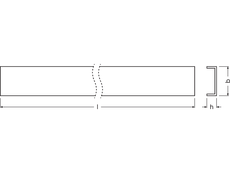 Ledvance Gehäuse für LED-Strip-Profile -PC/P01/C/1 - 4058075402195