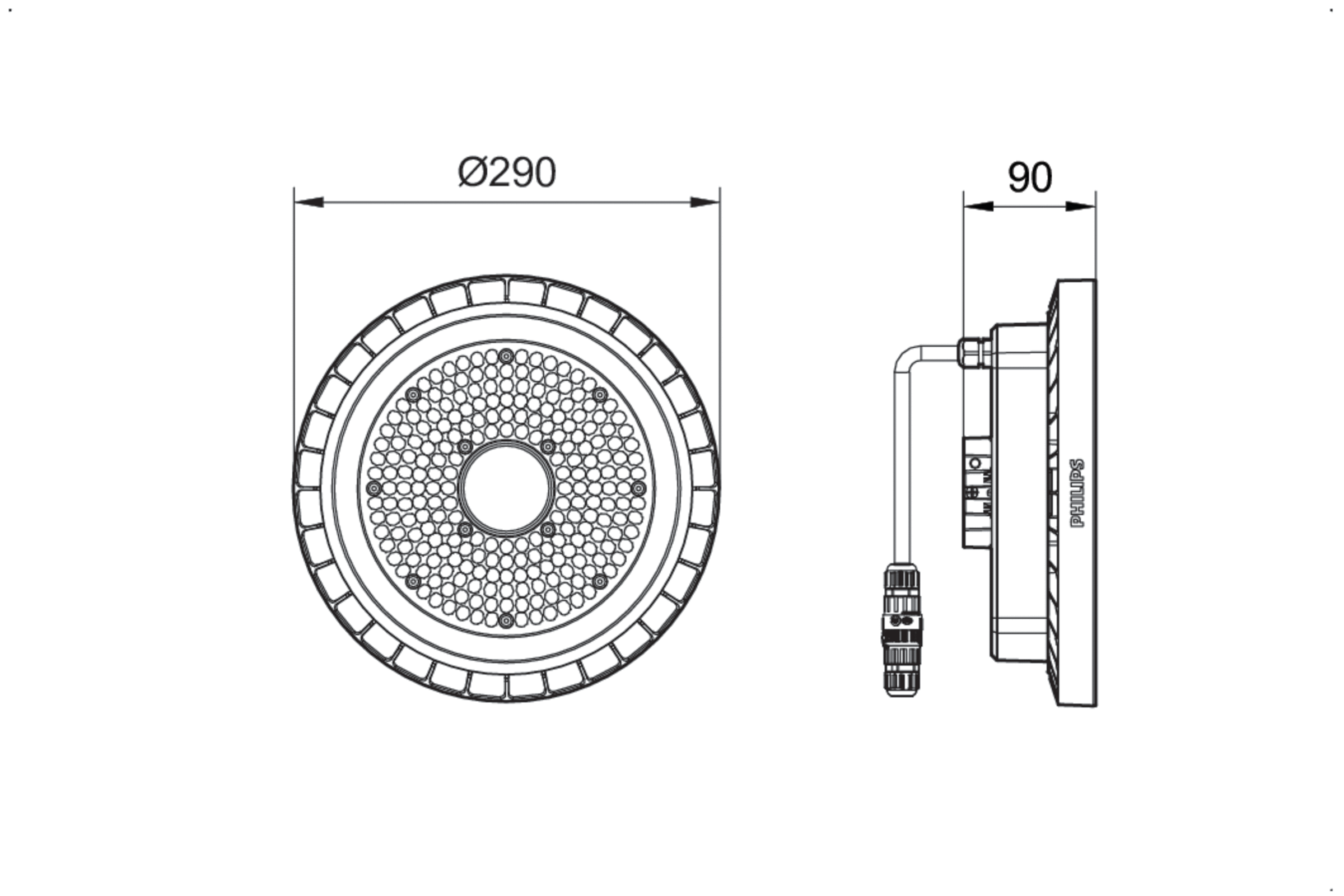 Philips Lighting LED-Hallenleuchte 840 BY120P G5 #95567700