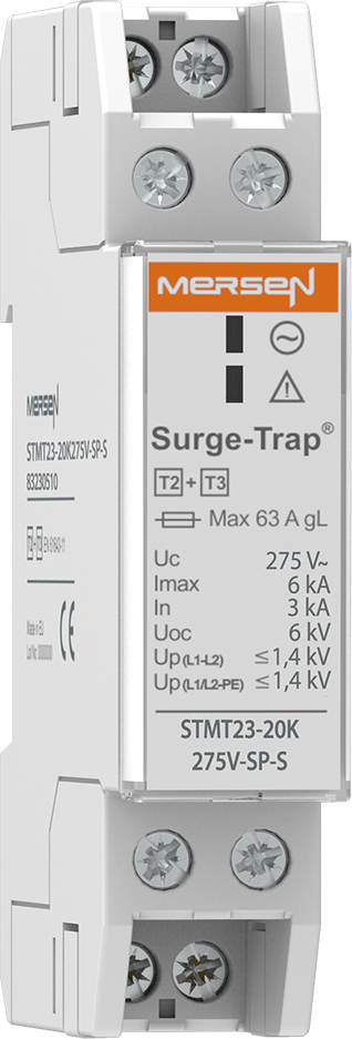 Mersen Überspg.-Ableiter Typ 2+3 20kA Uc275V Slim TT STMT23-20K275V-SP-S