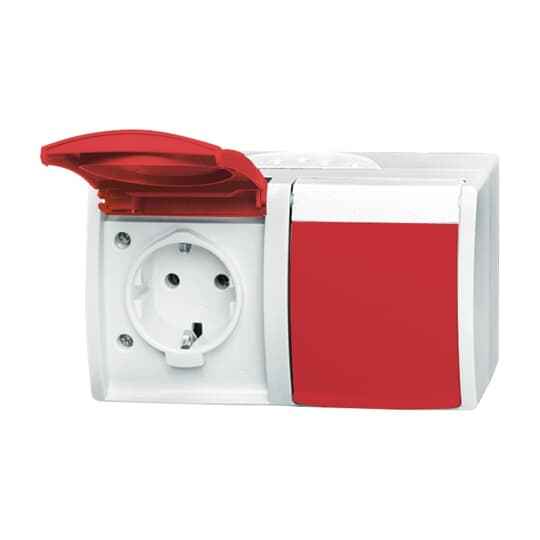 Busch-Jaeger Steckdose alpinweiß, Aufputz 20/2 EW/DVN-54 günstig online kaufen