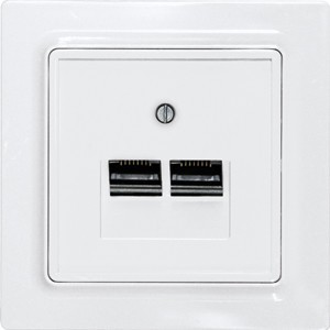 Eltako UAE/IAE-Abdeckung 2-fach für E-Design UAE55E/2-wg - 30055842