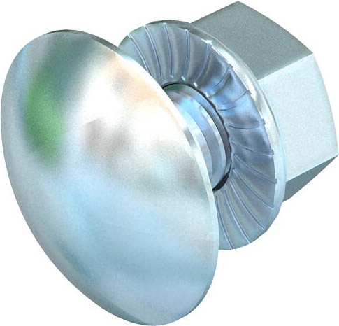 OBO Bettermann Vertr Flachrundschraube m.Kombimutter FRSB 6x12 G günstig online kaufen