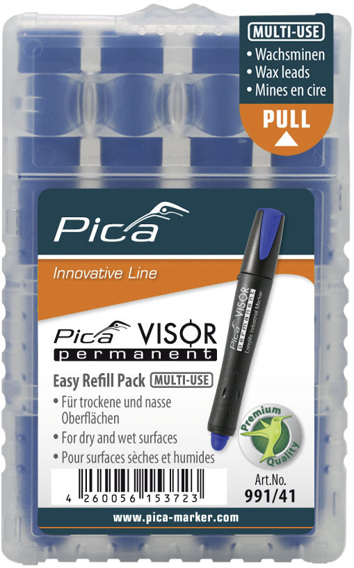 Pica-Marker VISOR Ersatzminen permanent, blau 991/41 (VE4)