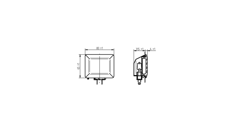 BJB Oven lamps G9 for cut-outs 55x70 mm