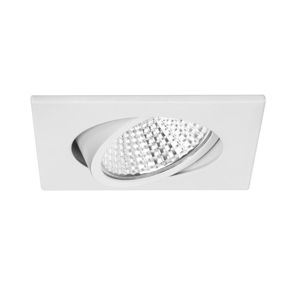 Brumberg recessed LED spotlight, white, round - 12396073
