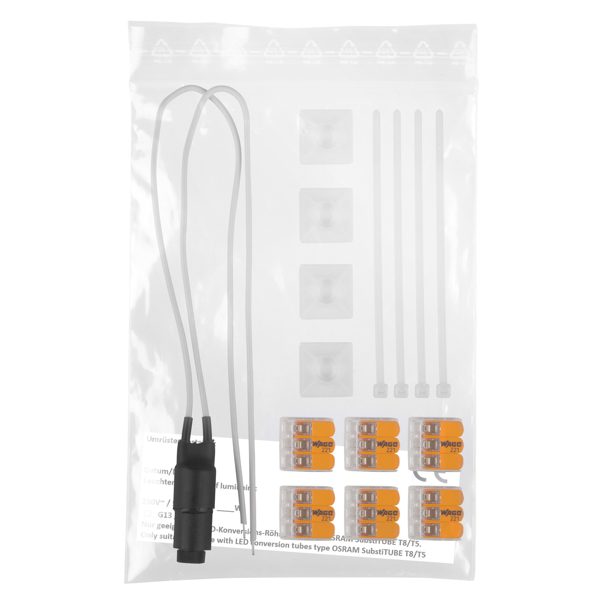LEDVANCE LED TUBE CONVERSION KIT DOUBLE LAMP 2 LAMPS - 4058118280636 günstig online kaufen
