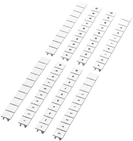 Phoenix Contact Zackband ZBF 5 - 2-20mm Weiß Mit Ziffernaufdruck