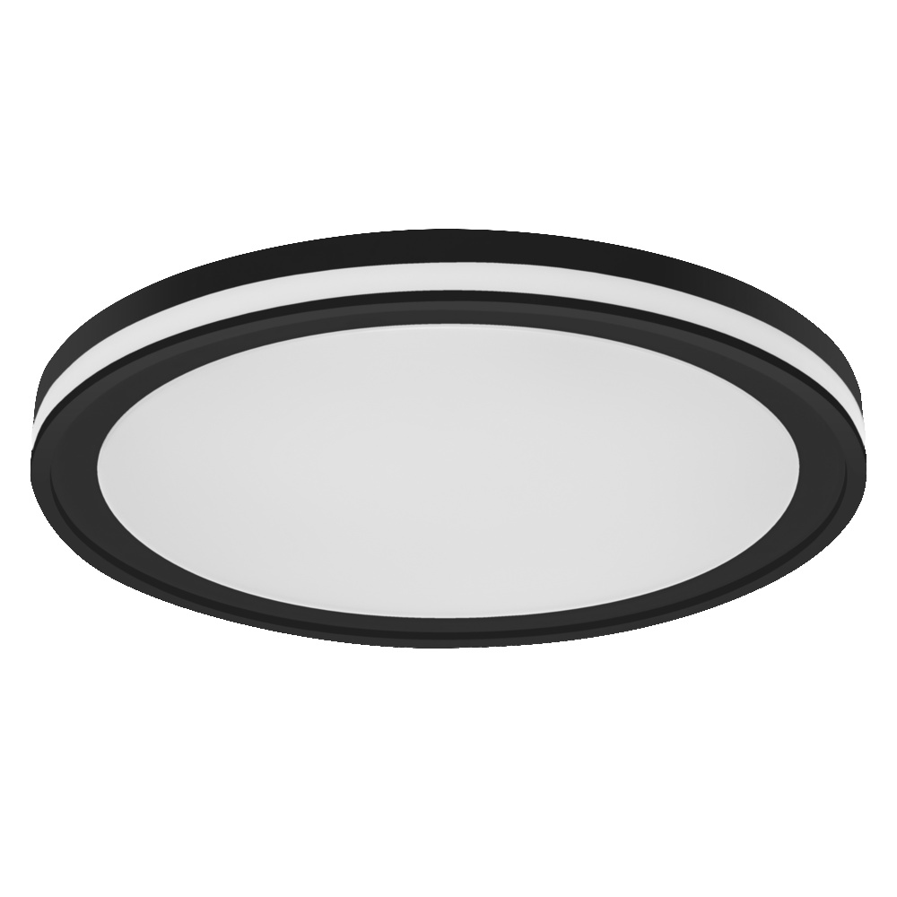 Ledvance LED ceiling luminaire Smart main and side light TW RGB and dimmable Smart+ Orbis Ceiling 460mm Black – 4058075573833