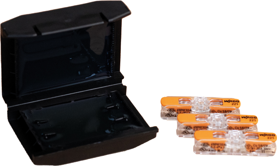 Cellpack Gelbox, mit WAGO COMPACT EASY-PROTECT EASY-PROTECT/Inl/3/4