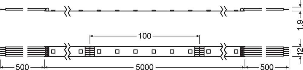 Ledvance LED-Strip PERFORMANCE-1000 RGBW -1000/RGBW/840/5