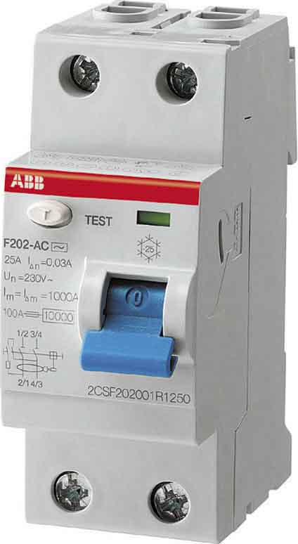 ABB Stotz S&J FI-Schutzschalter pro M Compact F202A-25/0,03 - 2CSF202101R1250