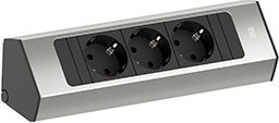 Bachmann CASIA Steckdosenleiste 2m Edelstahl-Optik 932.000 - 932000