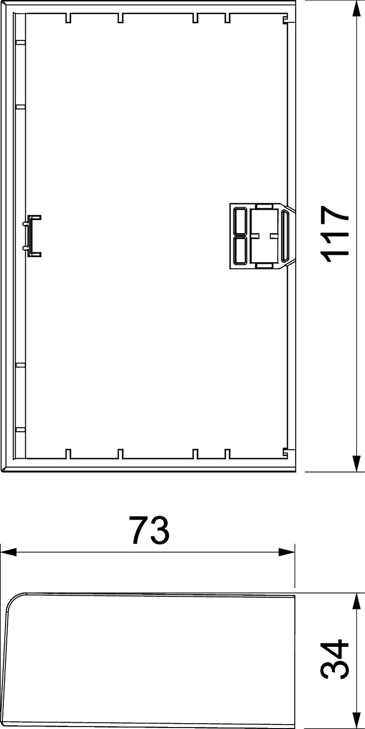 Rehau SIGNA BASE Endstück 70x110, RAL9010 BRK ES70110 rws - 6132776