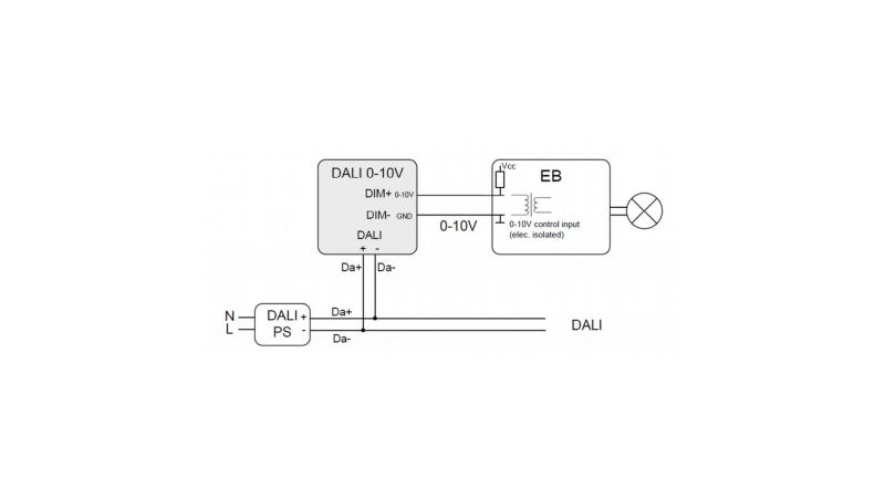 Lunatone Light Management DALI to 0-10V Interface 86458508-LE