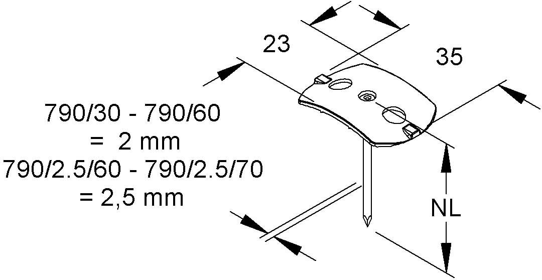 HKL Nagelscheibe 790/50