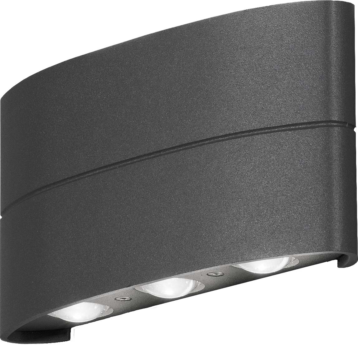 Gnosjö Konstsmide AL LED-Wandleuchte anthrazit, alu 7853-370 günstig online kaufen