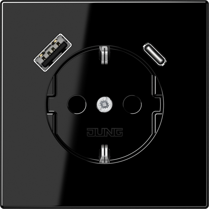 Jung SCHUKO Steckdose mit USB Typ AC LS1520-15CASW günstig online kaufen