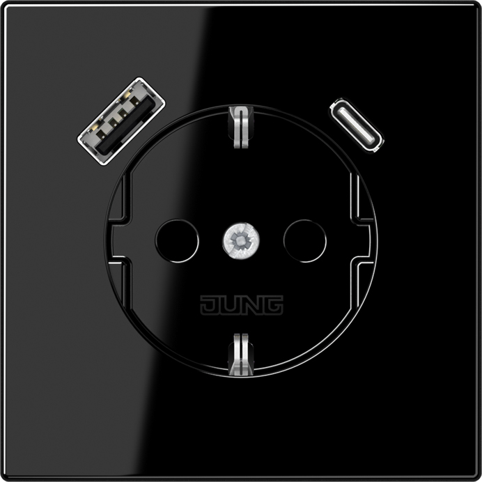 Jung SCHUKO Steckdose mit USB Typ AC LS1520-15CASW