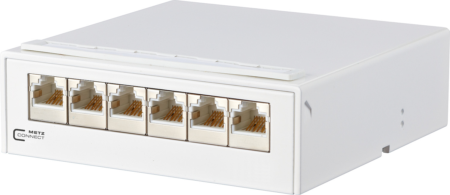 Metz Connect AP-Verteiler 6Port C6 6xRJ45, rws 130862-21-E