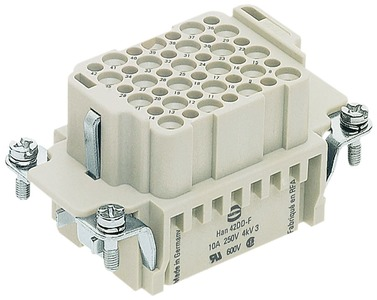 Harting Steckverbinder Einsatz Maschinenstecker Stecker 10 polig Stift Harting Steckverbinder Einsatz Maschinenstecker Stecker 10 polig Stift