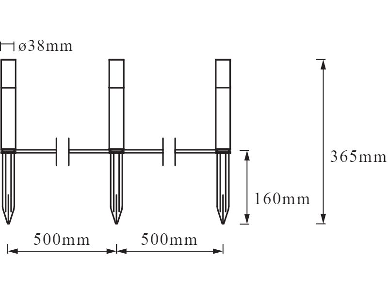 Ledvance LED-Erdspießleuchte SMART+ GARDEN POLE 3 Pole extension