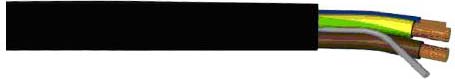 (H)05V2V2D3-F4G0,75swRi.50 Schlauchleitung (H)05V2V2D3-F4G0,75s