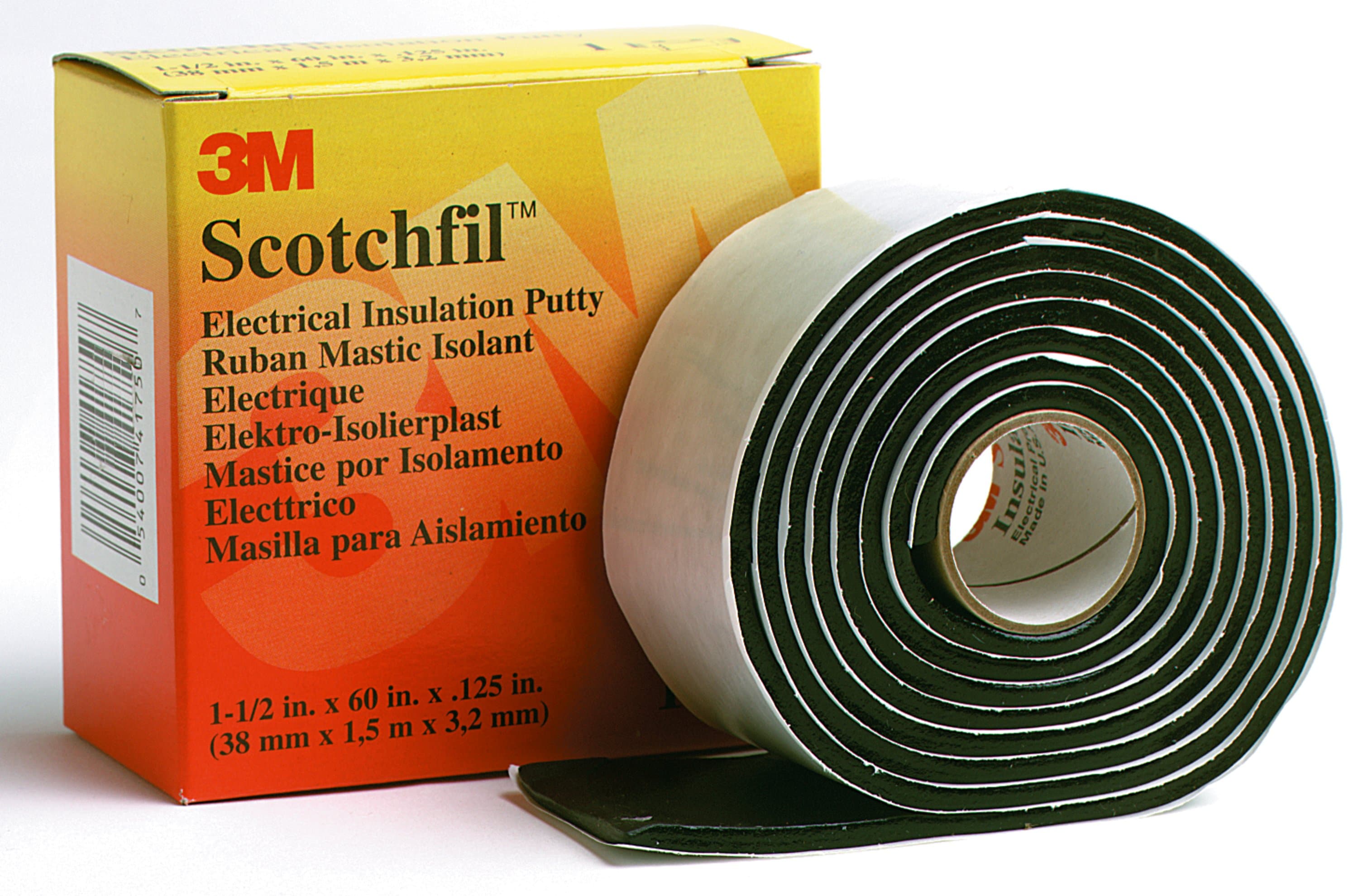 3M Deutschland Isolierband Kautschuk 38 mm x 1,5 m, sw ScotchFil 38x1,5sw - 7000006089