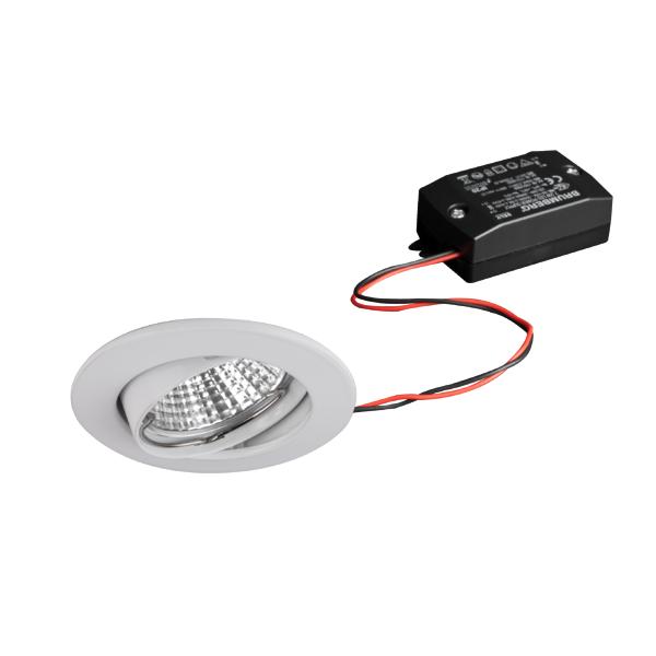 Brumberg recessed LED spotlightset, switchable, white, round - 38303073