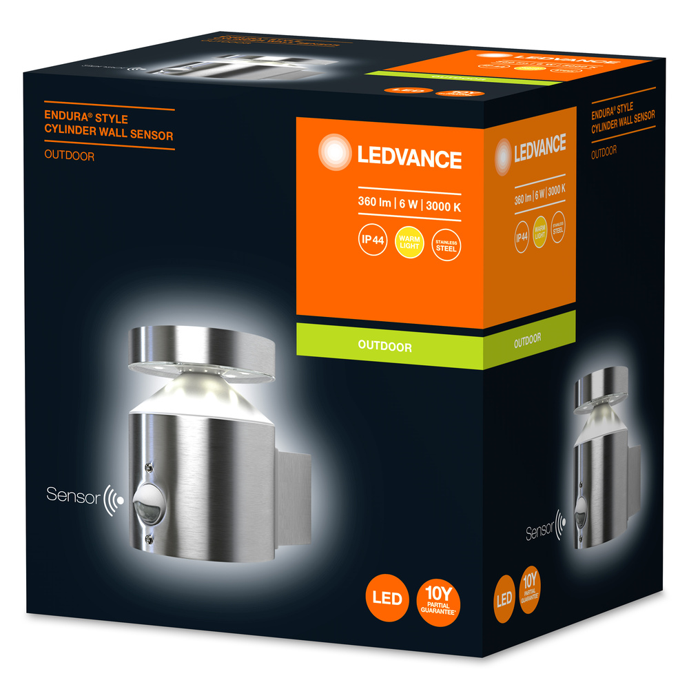 Ledvance Dekorative LED-Außenleuchte ENDURA STYLE CYLINDER Wall Sensor 6 W ST - 4058075205352