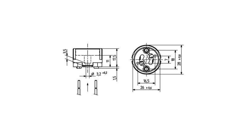 BJB lampholders GZ10 for mains voltage halogen lamps