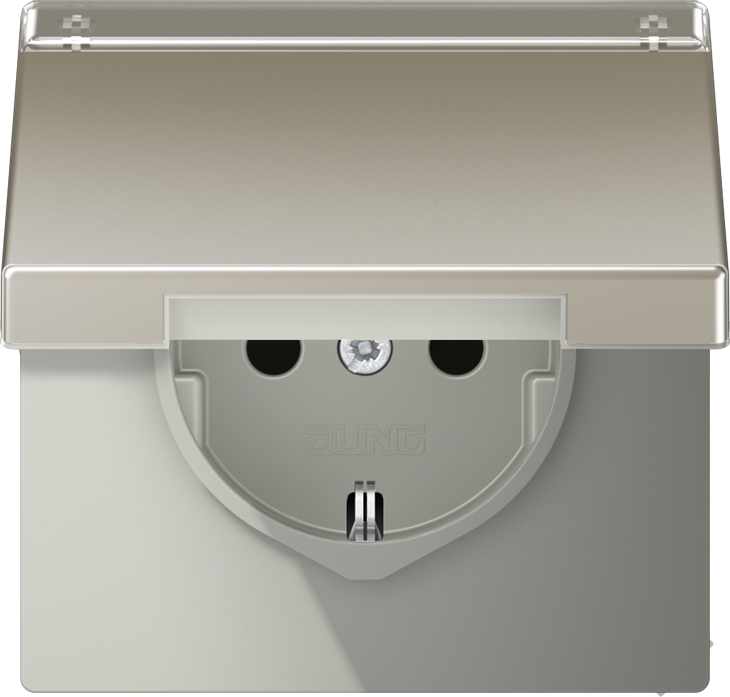 Jung SCHUKO-Steckdose 16A 250V Klappdeckel ES 1520 NAKL - ES1520NAKL günstig online kaufen