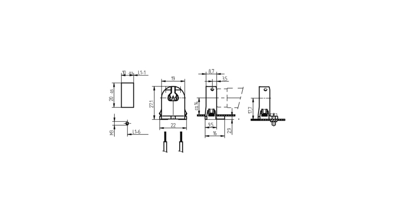 BJB Durchsteckfassung G5 26.613.1001.50