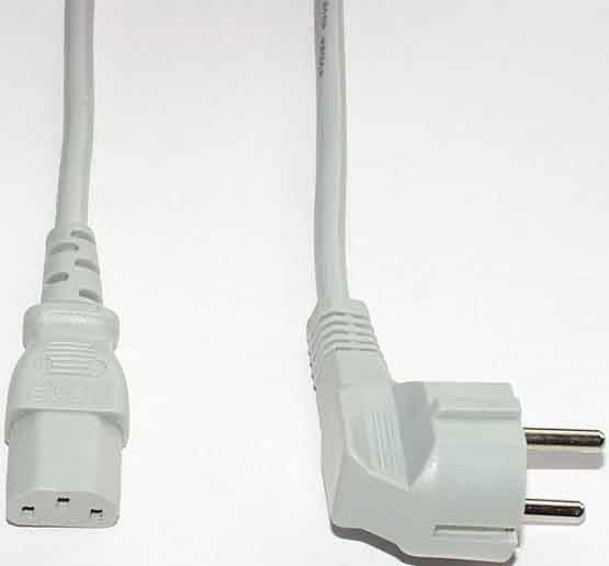 E+P Elektrik Kaltgeräte-Netzkabel 2m,sw SW 14