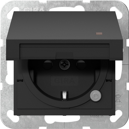 Gira Steckdose KD Schwarz 4552005