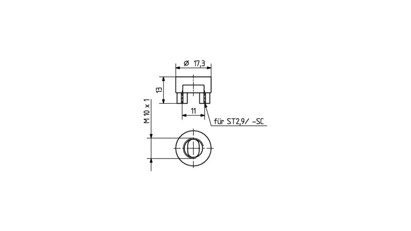 BJB Anschraubflansch für NV-Halogen-Fass.