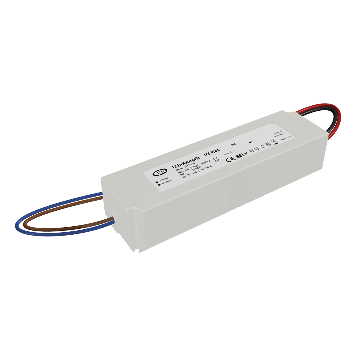 EVN Lichttechnik LED-Netzgerät 24V 0,1-100W IP67 M6724100 - M6724100